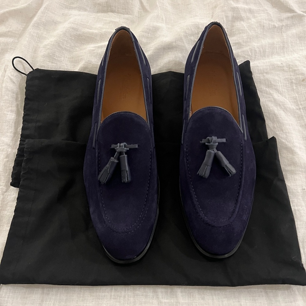 NWT Nettleton size 11.5 navy blue loafers